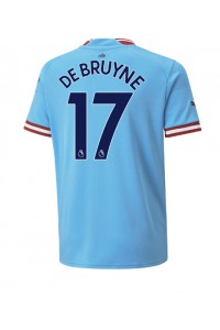 Manchester City Kevin De Bruyne #17 Fotballdrakt Hjemme Klær 2022-23 Korte ermer